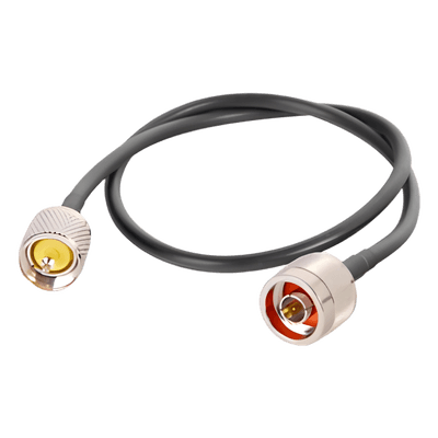 Jumper de 60 cm (23.62 Pulgadas) Fabricado con Cable RG-58U-SYS, Conector N y UHF del Otro Extremo