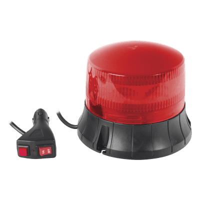 Burbuja LED giratoria color rojo, 9 LEDs, montaje magnético