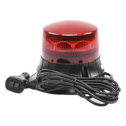 Burbuja LED giratoria color rojo, 9 LEDs, montaje magnético