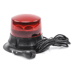 Burbuja LED giratoria color rojo, 9 LEDs, montaje magnético