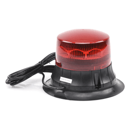 Burbuja LED giratoria color rojo, 9 LEDs, montaje magnético