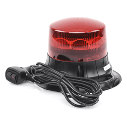 Burbuja LED giratoria color rojo, 9 LEDs, montaje magnético