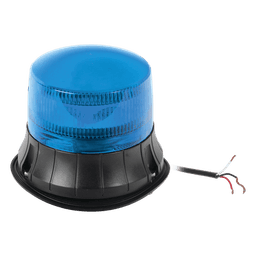 Burbuja LED giratoria color azul, 9 LEDs, montaje permanente