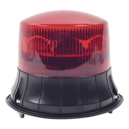 Burbuja LED giratoria color rojo, 9 LEDs, montaje permanente