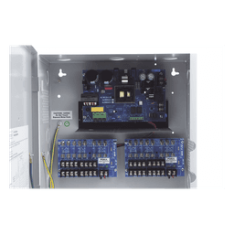 12 Vcc @ 10 A / Fuente tipo control / 16 salidas / capacidad de baterías de respaldo / Requiere batería.