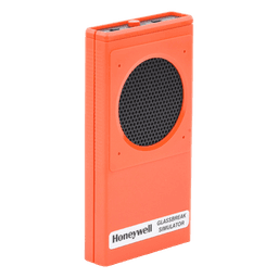 Simulador de rotura de vidrio para pruebas de detectores FlexGuard, modos manual y flex, con activación remota hasta 10 pies