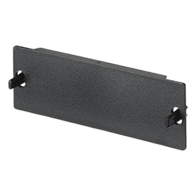 Placa Ciega FAP, Para Reservar Espacio de Uso Futuro en Paneles de Fibra Óptica, Color Negro