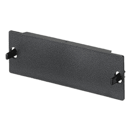 Placa Ciega FAP, Para Reservar Espacio de Uso Futuro en Paneles de Fibra Óptica, Color Negro