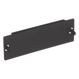 Placa Ciega FAP, Para Reservar Espacio de Uso Futuro en Paneles de Fibra Óptica, Color Negro