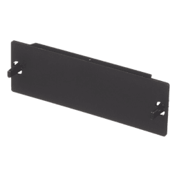 Placa Ciega FAP, Para Reservar Espacio de Uso Futuro en Paneles de Fibra Óptica, Color Negro