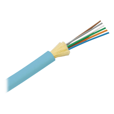 Cable de Fibra Óptica de 6 Hilos, Multimodo OM3 50/125 Optimizada, Interior, Tight Buffer 900um, No Conductiva (Dieléctrica), OFNR (Riser), Precio Por Metro