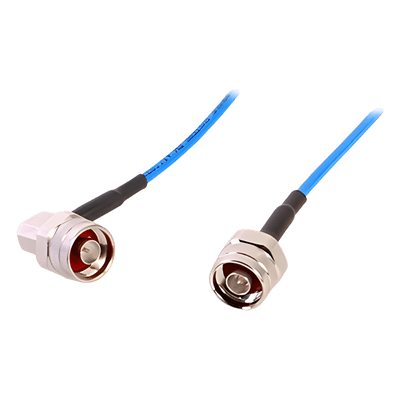Jumper de Cable Flex TFT-402-LF (1/8 Diam.) de 1 Metro (3.28 Pies), con Conectores N Macho a N Macho en A/R, 0-3 GHz.