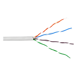 Bobina de Cable de 305 Metros (1000 Pies) UTP Cat6 Riser / Color Blanco / UL, CMR, Probado a 350 Mhz / Para Aplicaciones de CCTV, Redes de Datos, IP Megapixel, Control RS485