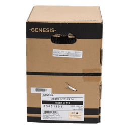 Bobina de Cable de 305 Metros (1000 Pies) UTP Cat6 Riser / Color Blanco / UL, CMR, Probado a 350 Mhz / Para Aplicaciones de CCTV, Redes de Datos, IP Megapixel, Control RS485