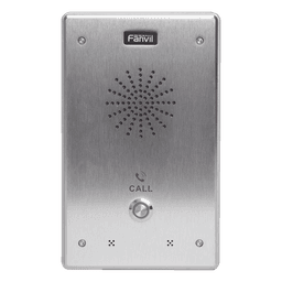 Intercomunicador IP, 2 líneas SIP, 2 relevadores con botón para llamada, anti-vandálico, IP65 e IK10, PoE