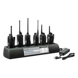 Multicargador Endura para 6 radios HYT TC508/518/580, para baterías de Ni-MH, Ni-Cd, Li-Ion, LiPo.