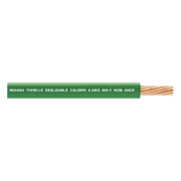 Cable Eléctrico de Cobre Recubierto THW-LS Calibre 4 AWG 19 Hilos Color Verde (100 metros)