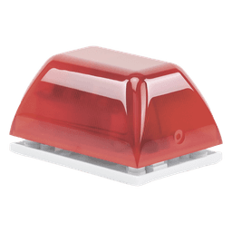 Minicontrolador Audiovisual de Uso No Autorizado o Situaciones Urgentes, Color Rojo