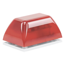 Minicontrolador Audiovisual de Uso No Autorizado o Situaciones Urgentes, Color Rojo