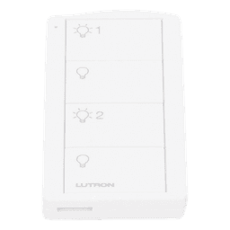 Control Pico inalámbrico de 4 botones para encender y apagar dos grupos de luces, con batería de 10 años, compatible con Caseta Wireless, RadioRA 2 y HomeWorks QS