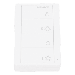 Control Pico inalámbrico de 4 botones para encender y apagar dos grupos de luces, con batería de 10 años, compatible con Caseta Wireless, RadioRA 2 y HomeWorks QS