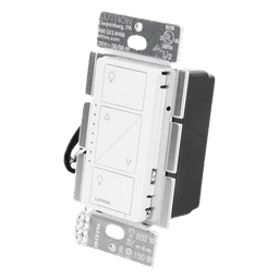 Atenuador de pared Caseta Wireless de 120 V para 150 W LED/CFL o 600 W incandescente/halógeno, sin cable neutro, compatible con controles Pico y sensores inalámbricos