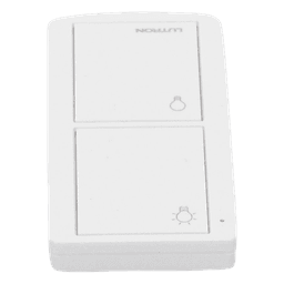 Control remoto inalámbrico Pico de 2 botones para encender y apagar luces, usable como control de mano o de pared, compatible con Caseta Wireless, RadioRA 2 y HomeWorks QS