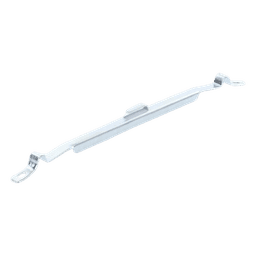 Clip Recto Automático para unir tramos de charola con peralte de 54 con acabado Electro Zinc