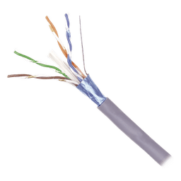 Bobina de Cable Blindado F/UTP de 4 Pares, Z-MAX, Cat6A, Soporte de Aplicaciones 10GBase-T, CM, Color Gris, 305 Metros (1000 Pies)
