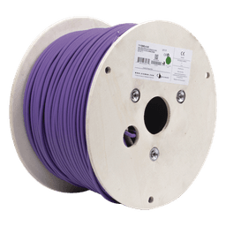 Bobina de Cable Blindado F/UTP de 4 Pares, Z-MAX, Cat6A, Soporte de Aplicaciones 10GBase-T, LS0H (Libre de Gases Toxicos), Color Violeta, 305 Metros (1000 Pies)