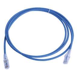 Patch Cord MC6 Modular Cat6 UTP, CM/LS0H, 2.13 Metros (7 Pies), Color Azul, Versión Bulk (Sin Empaque Individual)