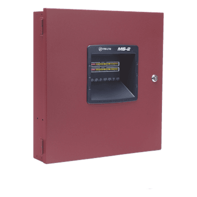 Panel de control de alarma contra incendio convencional de 2 zonas, compatible con detectores serie i3