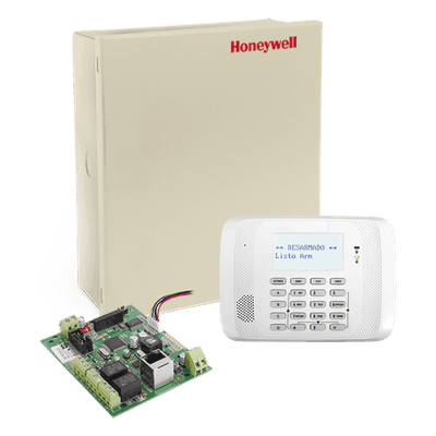 Panel de alarma Ademco VISTA-48LA para 48 zonas y 3 particiones con teclado alfanumérico 6162RF y comunicador IP