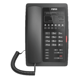 Teléfono IP para Hotelería, profesional con 6 teclas programables para servicio rápido (Hotline), plantilla personalizable con PoE 