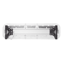 Barra de luces de 47" rojo/azul, 88 LED, con control de tráfico en color ámbar, ideal para equipar unidades de seguridad publica