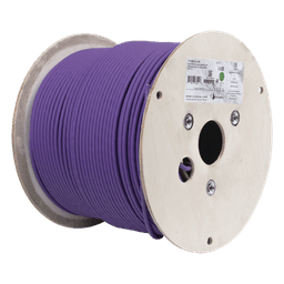 Bobina de Cable U/UTP de 4 Pares, Z-MAX, Cat6A, Soporte de Aplicaciones 10GBase-T, LS0H, Color Violeta, 305 Metros (1000 Pies)