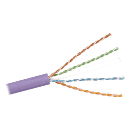 Bobina de Cable U/UTP de 4 Pares, Z-MAX, Cat6A, Soporte de Aplicaciones 10GBase-T, LS0H, Color Violeta, 305 Metros (1000 Pies)