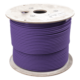 Bobina de Cable U/UTP de 4 Pares, Z-MAX, Cat6A, Soporte de Aplicaciones 10GBase-T, LS0H, Color Violeta, 305 Metros (1000 Pies)