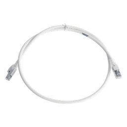Patch Cord Z-MAX Cat6A S/FTP, CM/LS0H, 0.91 Metros (3 Pies), Color Blanco