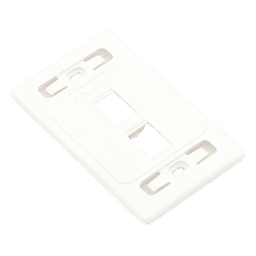 Placa de Pared Modular 10G MAX de 2 Salidas, Color Blanco