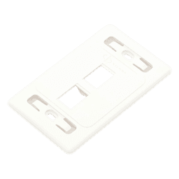 Placa de Pared Modular 10G MAX de 2 Salidas, Color Blanco