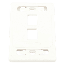 Placa de Pared Modular 10G MAX de 2 Salidas, Color Blanco