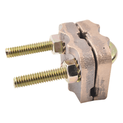 Conector Antivandalico de Varilla 5/8" a Cable Calibre 4 (Cuatro) a 3/0 (Triple Cero). 