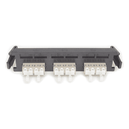 Placa Acopladora de Fibra Óptica Quick-Pack, Con 3 Conectores LC Quad (12 Fibras), Para Fibra Multimodo, Beige