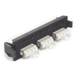 Placa Acopladora de Fibra Óptica Quick-Pack, Con 3 Conectores LC Quad (12 Fibras), Para Fibra Multimodo, Beige