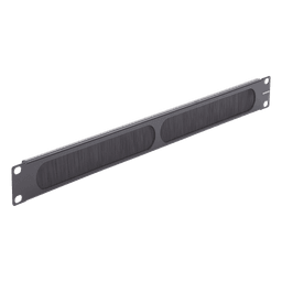 Tapa Ciega para Rack de 19in, Tipo Cepillo de Nylon, para Paso de Cables y Mejor Manejo Térmico, Color Negro, 1UR