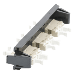 Placa Acopladora de Fibra Óptica Quick-Pack, Con 6 Conectores LC/UPC Duplex (12 Fibras), Para Fibra Monomodo, Azul