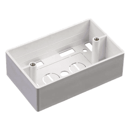 Caja de Pared Universal, Color blanco, Para montaje con Placas de Pared 