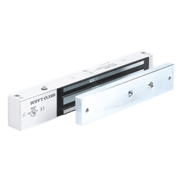 Chapa Magnética 600 lbs con LED /  Sensor de Estado de Unión / Sin Magnetismo Residual / Uso Interior.