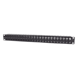 Patch Panel UTP Z-MAX de 48 Puertos, Precargado con Jacks Categoría 6, Plano, 1UR